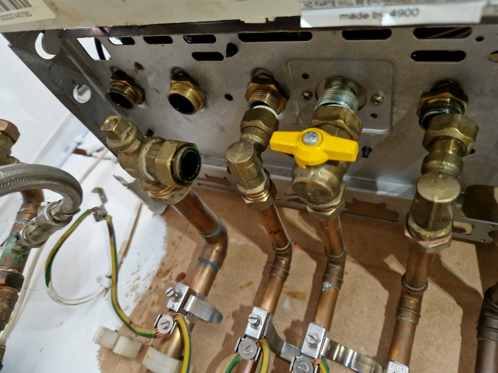 Boiler repairs work